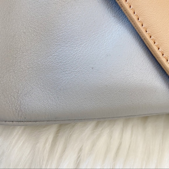 Loeffler Randall Leather Purse Bag Tan/Gray - Picture 15 of 16